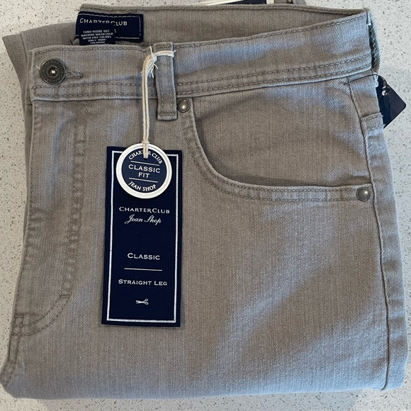 Charter Club Denim - CHARTER CLUB Women’s Jeans Classic Straight Leg Size 10 Color Grey Wash NWT